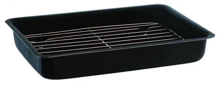 Assadeira AA retangular funda 2 c/ grelha - 33x22x5,5 cm - INMETRO nº 417/2019