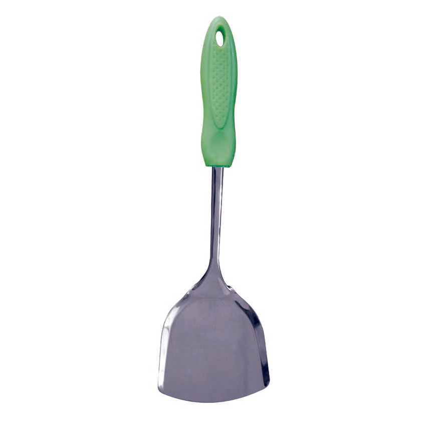 ESPÁTULA LARGA INOX CABO PLÁSTICO 33x9,5cm