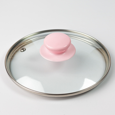 TAMPA DE VIDRO 14 COM POMEL ROSA 33282