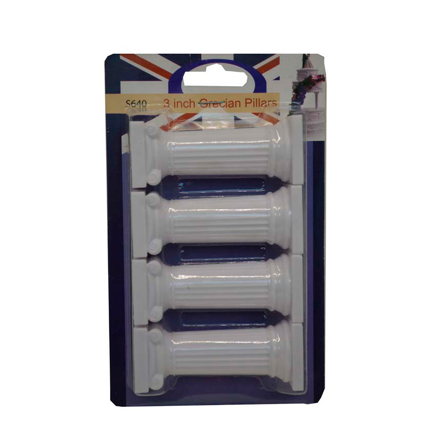 CJ 04 COLUNAS GREGAS PARA BOLO ALTURA 8 CM