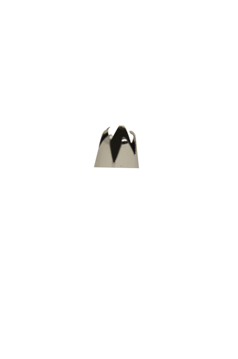 BICO DECORADOR PEQUENO DE INOX D DIAM 1,8 X 3,6 CM