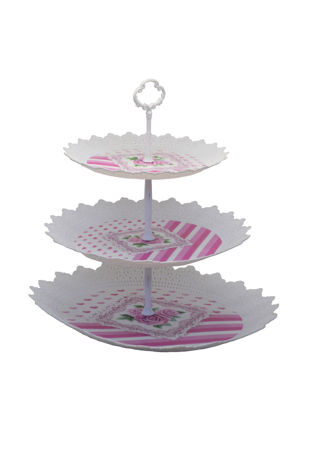 PORTA BALA 03 PRATOS PLÁSTICO (DIAM37,5,DIAM32,DIAM25,5) X ALT. 28,5CM