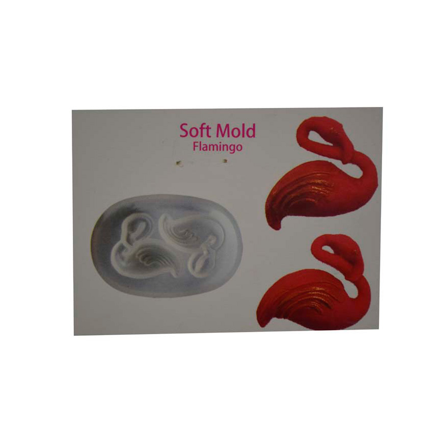 MOLDE DE SILICONE 2 FLAMINGOS 8,5 X 5,7cm
