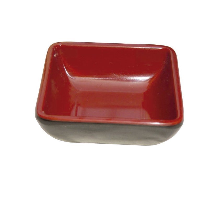 MOLHO SHOYU 7 X 7 X 2,5 CM (VERMELHO / PRETO)