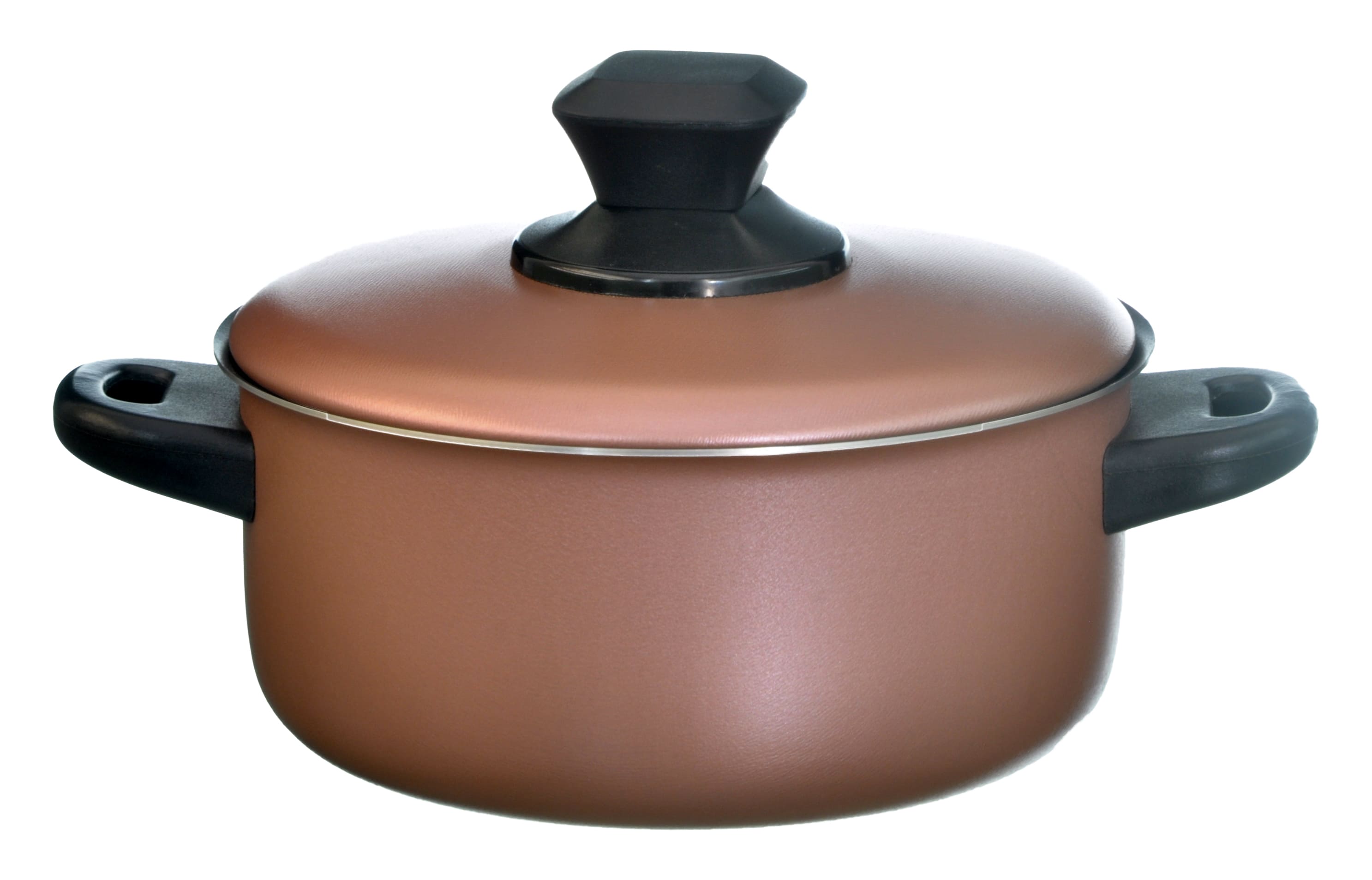 CAÇAROLA VIDA AA ROSE/PRETO 20 TPA ALUMINIO POMEL 33194  