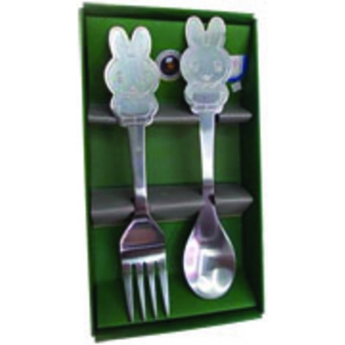 CONJUNTO COLHERES E GARFO INFANTIL MET 145mm