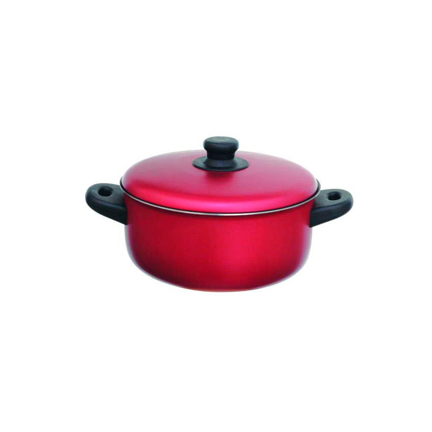 Caçarola 18 Sensações AA cereja/preto dentro - INMETRO nº 734/2019