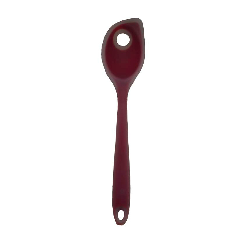 COLHER COM PONTA E FURO SILICONE 27,6 X 6 CM