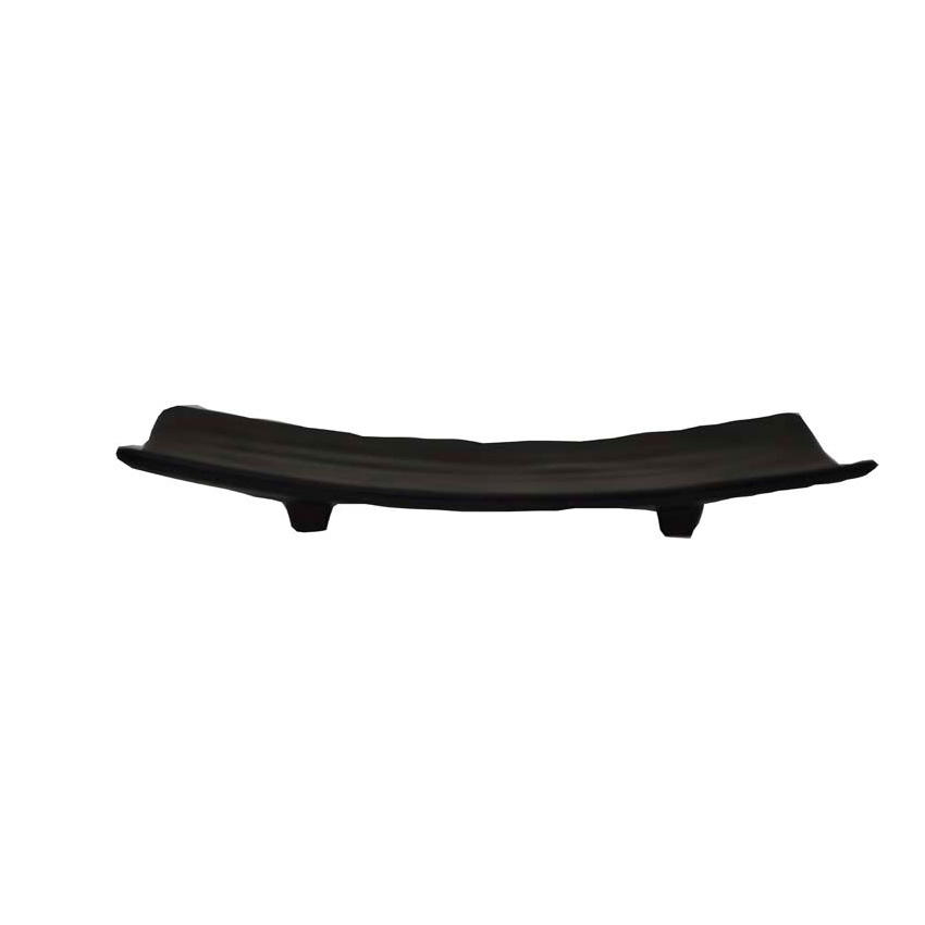 PRATO PRETO RETANGULAR MELAMINA 22 x 12 x 2,5 cm